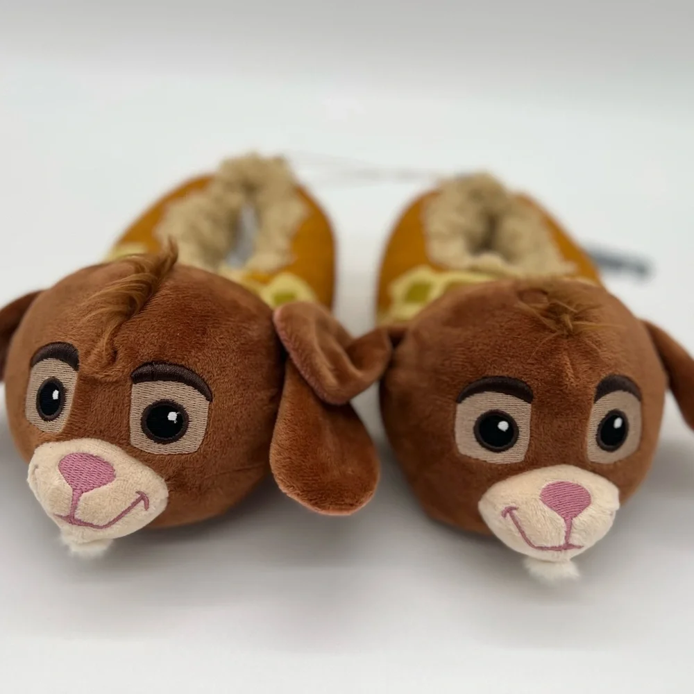 Disney Lion King Simba Plush Slippers Kid Soft Shoes NEW